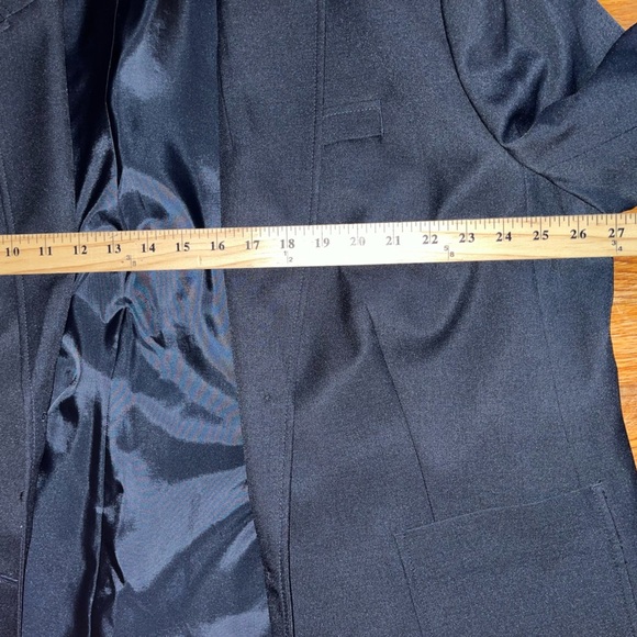 Doc & Amelia 22W plus size blazer businesss casual career wear blue professional - Picture 4 of 11